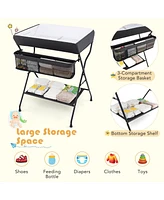 Gouun Baby Storage Folding Diaper Changing Table