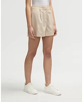 Nvlt Women s Linen Shorts with Elastic Waist