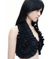 Nocturne Women's Ruffle Detailed Crop Top
