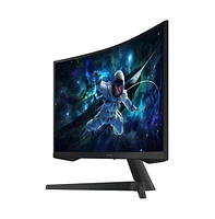 27" Odyssey 1000R Curved Qhd 165Hz FreeSync Gaming Monitor - Black