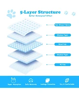 Puppy Pads 100 Count, 36" x30" Dog Pads, Powerful Absorbency, 5-Layer Design