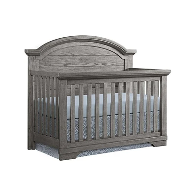 Westwood Design Foundry Wood Arch Top Convertible Crib in Brushed Pewter