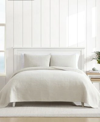 Nautica Seashore Stitch Washed Quilt Set