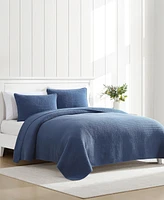 Nautica Seashore Stitch Washed 3-Pc. Quilt Set, King