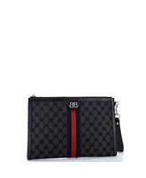 Pre-Owned Balenciaga x Gucci The Hacker Project Web Wristlet Clutch Bb Canvas