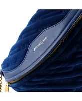 Pre-Owned Balenciaga Xs Souvenir Belt Bag Quilted Velvet