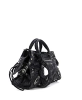 Pre-Owned Balenciaga Neo Cagole City Bag Bb Denim