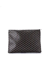 Pre-Owned Goyard Gm Senat Zip Pouch Coated Canvas