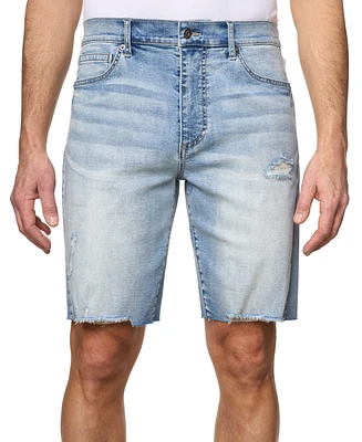 Lazer Men's Miles Slim-Fit Stretch 9-1/2" Denim Shorts