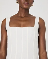 French Connection Women's Birdie Square-Neck A-Line Dress