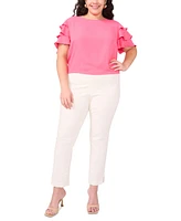 Vince Camuto Plus Size Tiered Ruffle-Sleeve Blouse