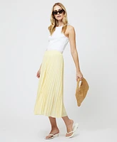 French Connection Women's Sunburt Pleated Crepe Skirt