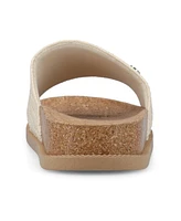 Journee Collection Women's Sheena Single Band Slip-On Wedge Sandals