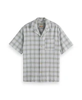 Scotch & Soda Men's Checked Short Sleeve Shirt