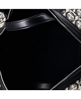 Pre-Owned Salvatore Ferragamo Soft Duffle Bag Printed Canvas with Leather