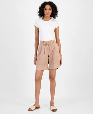 Boss Orange Women's High-Rise Baggy-Fit Shorts