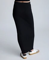 Kenneth Cole Women's Varigated Rib-Knit Maxi Skirt