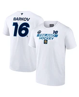 Fanatics Men's Aleksander Barkov White Finland 2025 4 Nations Face-Off Authentic Pro Name Number T-Shirt