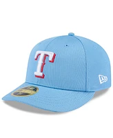 New Era Men's Light Blue Texas Rangers 2025 Spring Training Low Profile 59FIFTY Fitted Hat