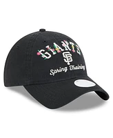 New Era Women's Black San Francisco Giants 2025 Spring Training Floral 9TWENTY Adjustable Hat