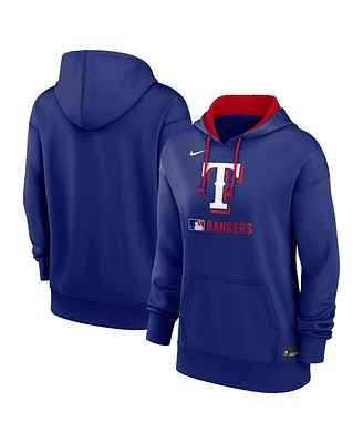 Nike Women's Royal Texas Rangers Authentic Collection Performance Pullover Hoodie