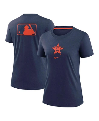 Nike Women's Navy Houston Astros Authentic Collection Early Work Tri-Blend T-Shirt