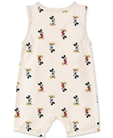 Disney Baby Boys Mickey Mouse Cotton Rompers, 2 Piece Set