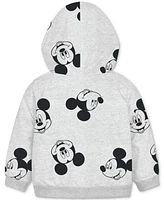 Disney Baby Boys Mickey Mouse Hoodie, Bodysuit & Shorts, 3 Piece Set