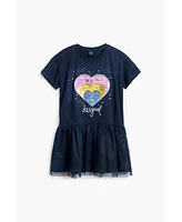 Desigual Girls's Short heart dress