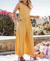 Women's Marigold Petals Yellow Jumpsuit