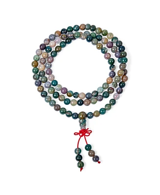 Bling Jewelry Natural Buddhist Mala Prayer Bead Long Natural Strands Beads Meditation Prayer Yoga Rosary Necklace Stacking Wrap Stretch Bracelet