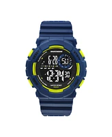 Skechers Men's Macafee Digital, Blue Polycarbonate Watch