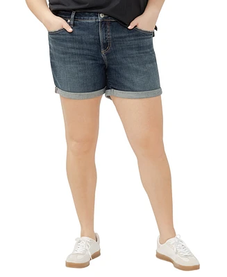 Silver Jeans Co. Plus Elyse Mid Rise Comfort Fit Shorts