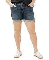 Silver Jeans Co. Plus Elyse Mid Rise Comfort Fit Shorts