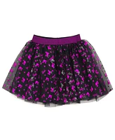 Barbie Metallic Print T-Shirt and Tulle Mesh Skirt