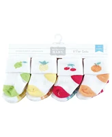 Hudson Baby Cotton Rich Terry Socks 16-Pack, Fruity, 0-6 Months