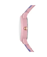 Skechers Women's Toluca Three-Hand, Blush Polycarbonate Watch