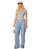 Edikted Womens French Terry Straight Leg Sweatpants