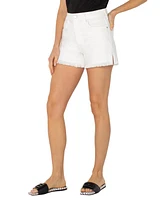 Liverpool Los Angeles Women's Christine High Rise A-Line Fray Hem Shorts