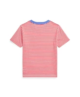 Polo Ralph Lauren Toddler and Little Boys Striped Jersey Pocket T-Shirt