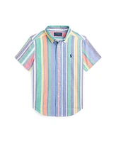 Polo Ralph Lauren Toddler and Little Boys Striped Oxford Short-Sleeve Shirt