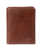 Dockers Men's Rfid Crunch Leather Z-Fold Trifold Wallet