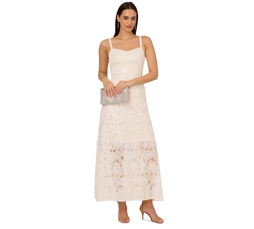 Adrianna Papell Women's Sequined Lace Gown