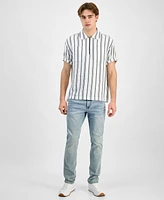 Sun + Stone Men's Felix Stripe Shirt, Exclusively at Macy's