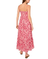 1.state Women's Printed Sleeveless Maxi Dress