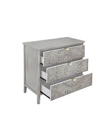 3 Drawers Nightstand Storage Cabinet with Drawers Bedside Table End Table Chest of Drawers Bedroom Closet Dressers