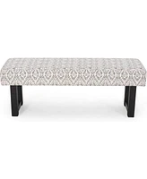 Ashford Boho Fabric Bench Great Deal Furniture Boho Fabric Bench, Black Print