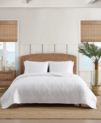 Tommy Bahama Line Palm Cotton Reversible 3-Pc. Quilt Set, King
