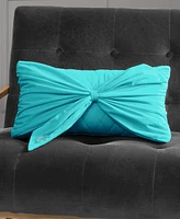 Juicy Couture Velvet Bow Decorative Pillow, 10" x 18"