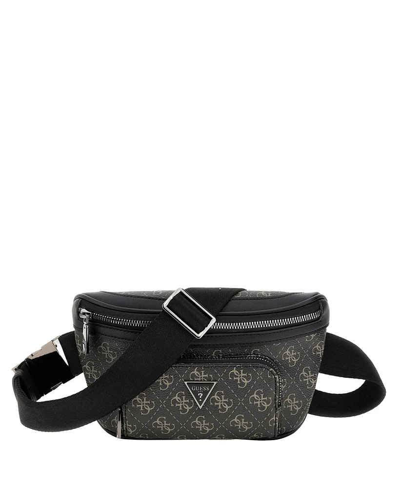 Guess Men's Vezzola Grainy Faux-Leather Water-Repellent Fanny Pack